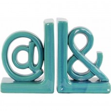Urban Trends Collection: Ceramic Alphabet Bookend, Gloss Finish   556601101